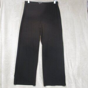 Eileen Fisher Washable Crepe Stretch Viscose Straight Leg Pull On Pants Size S/P